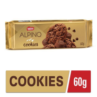 imagem de BISC ALPINO COOKIES 60G CHOCOLATE