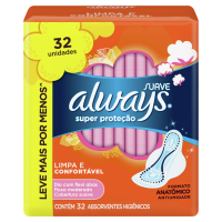 imagem de ABS ALWAYS C  ABAS ULTRA SUAVE 32UN LV+PG-