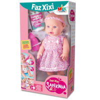 imagem de BONECA COLECAO SAPEKINHA FAZ XIXI 34CM