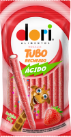 imagem de BALA DORI TUBO ACIDO MORANGO 70G