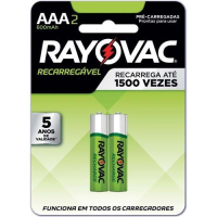 imagem de PILHA RAYOVAC PALITO RECAR ECON C/2UN